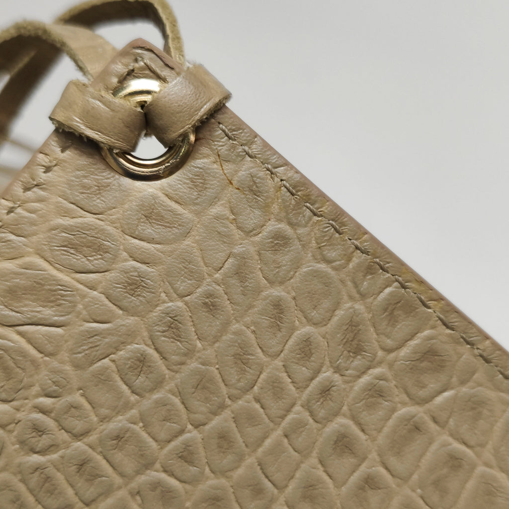 Balenciaga City Medium Metallic Edge Croc