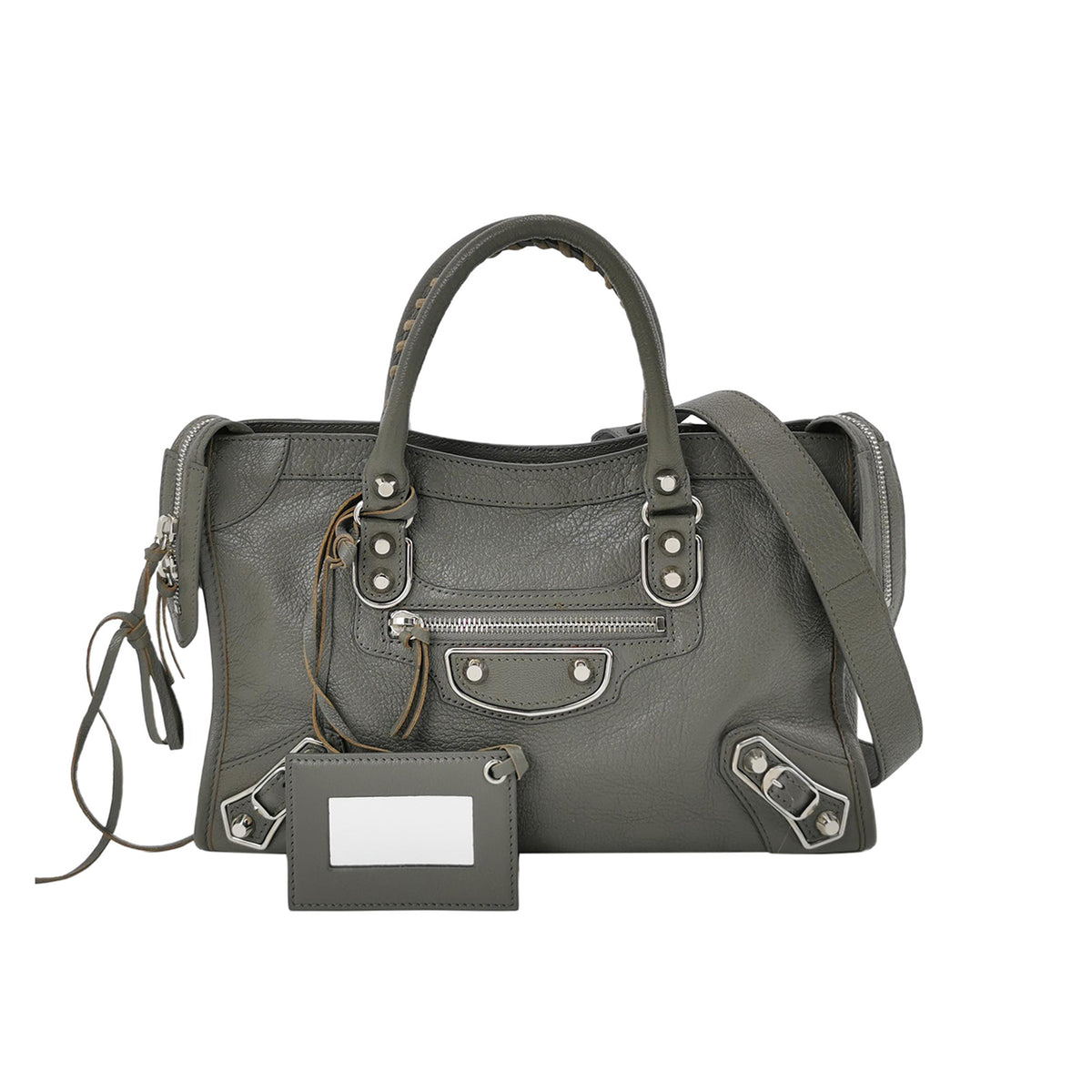 Balenciaga City Metallic Edge Small Gray SHW