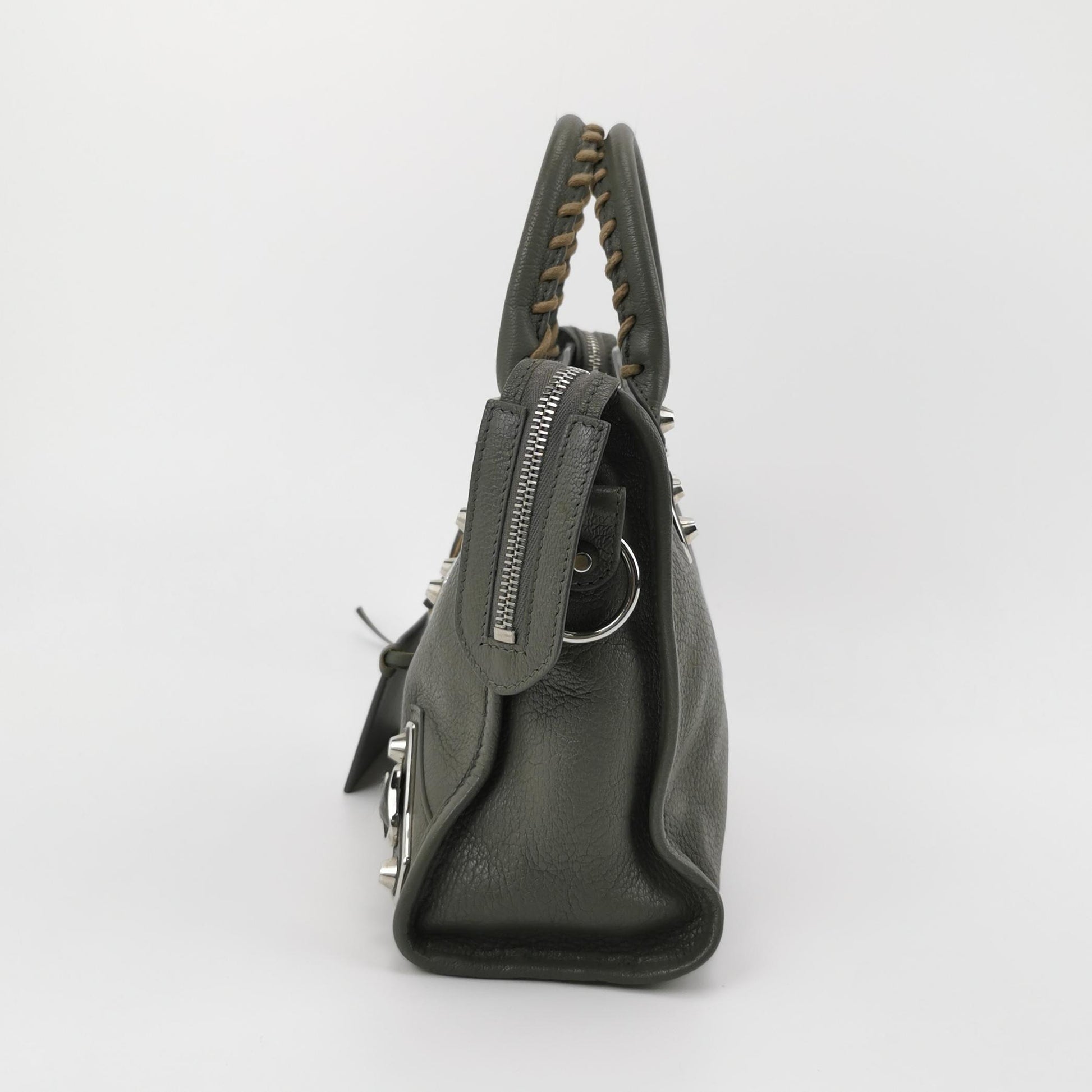 Balenciaga City Metallic Edge Small Gray SHW