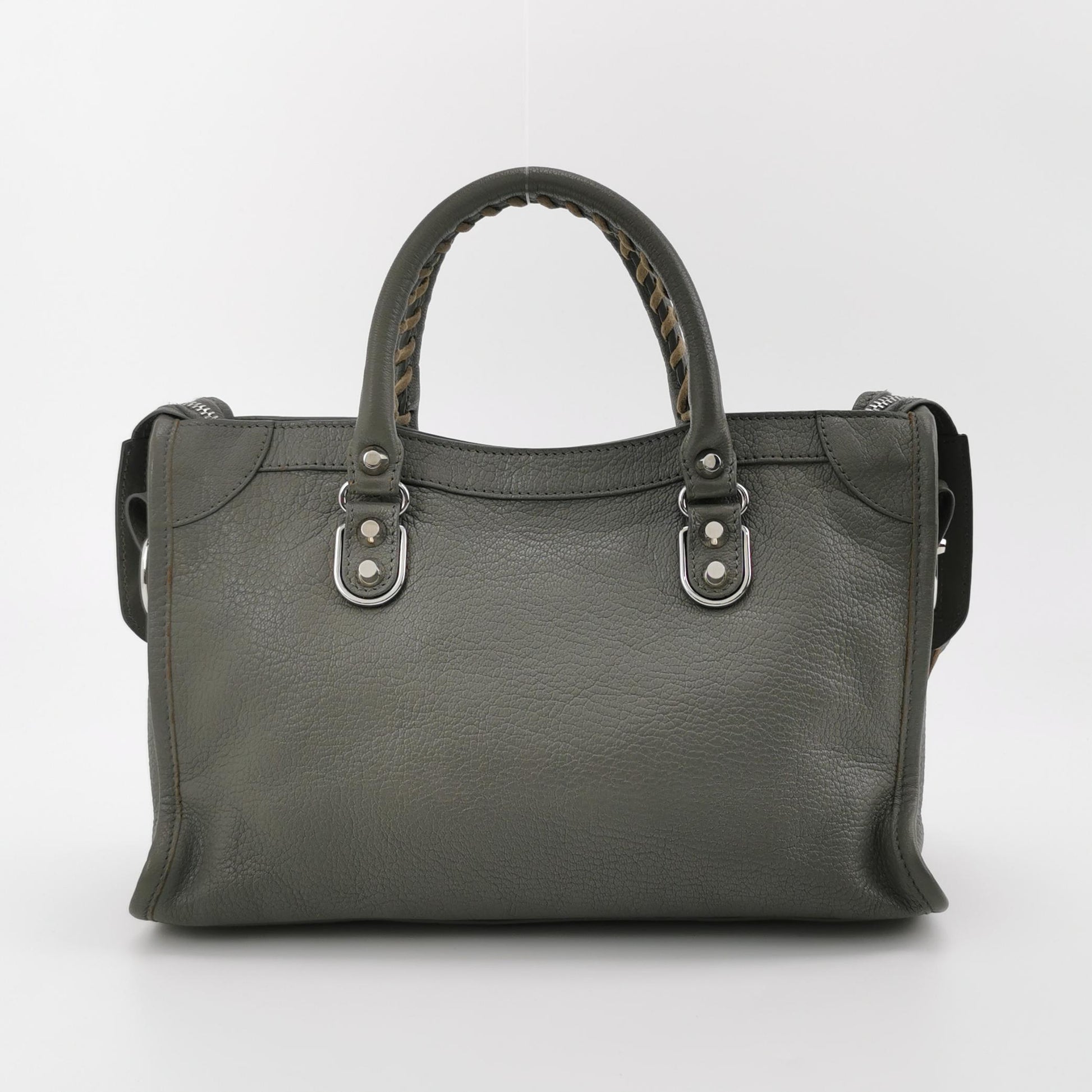 Balenciaga City Metallic Edge Small Gray SHW