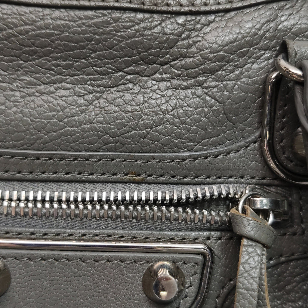 Balenciaga City Metallic Edge Small Gray SHW