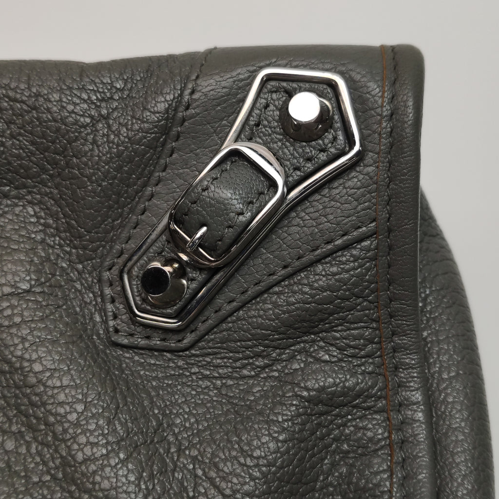 Balenciaga City Metallic Edge Small Gray SHW