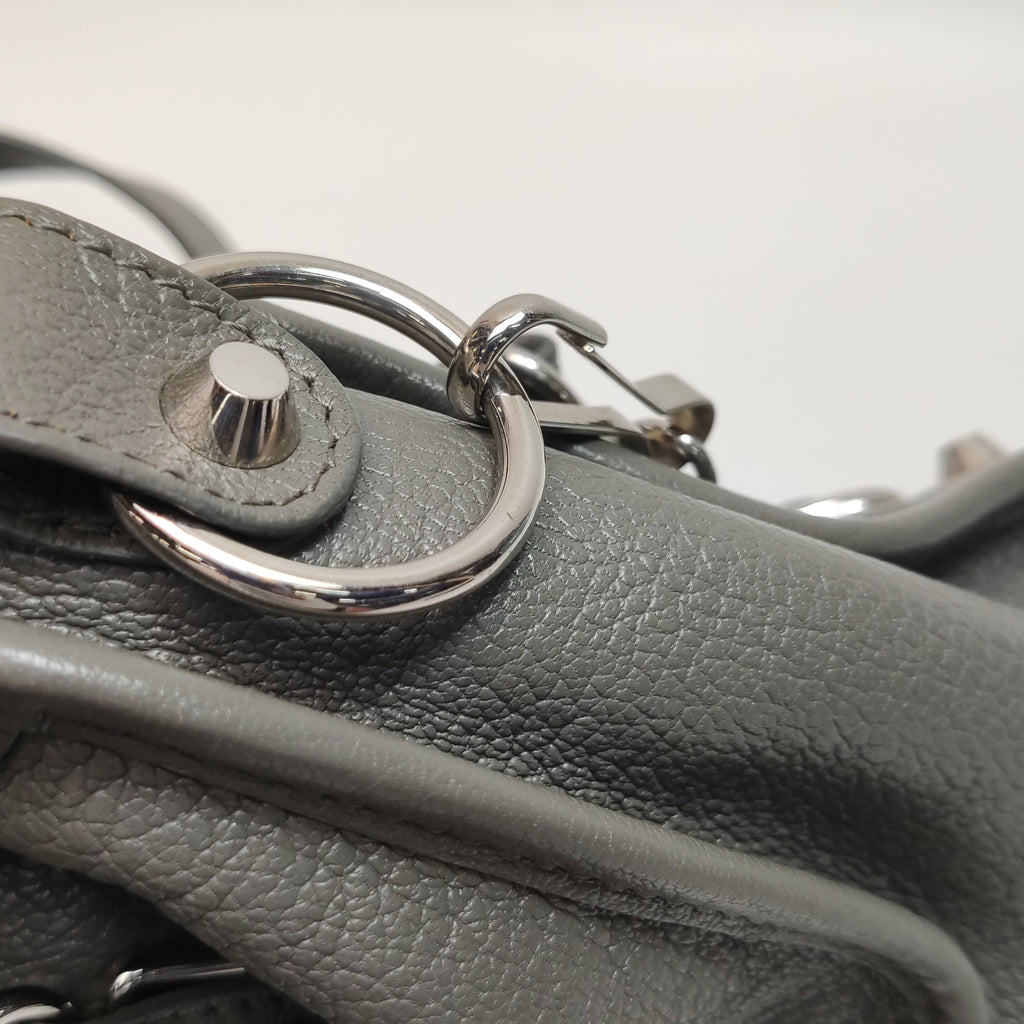 Balenciaga City Metallic Edge Small Gray SHW