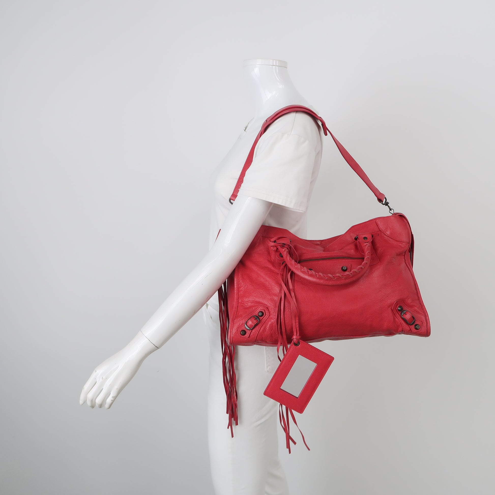 Balenciaga Classic City Medium Red RHW