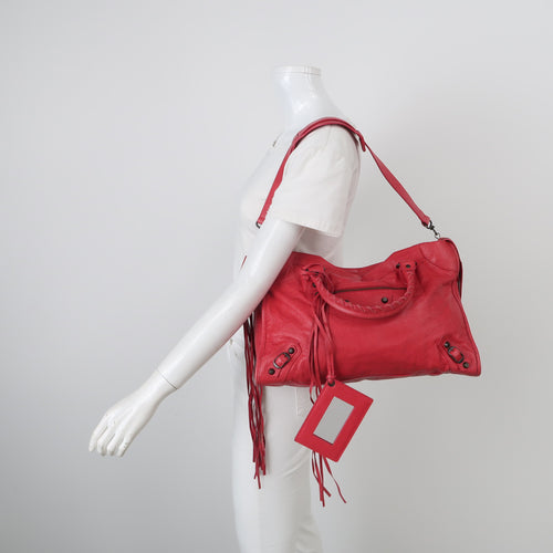 Balenciaga Classic City Medium Red RHW