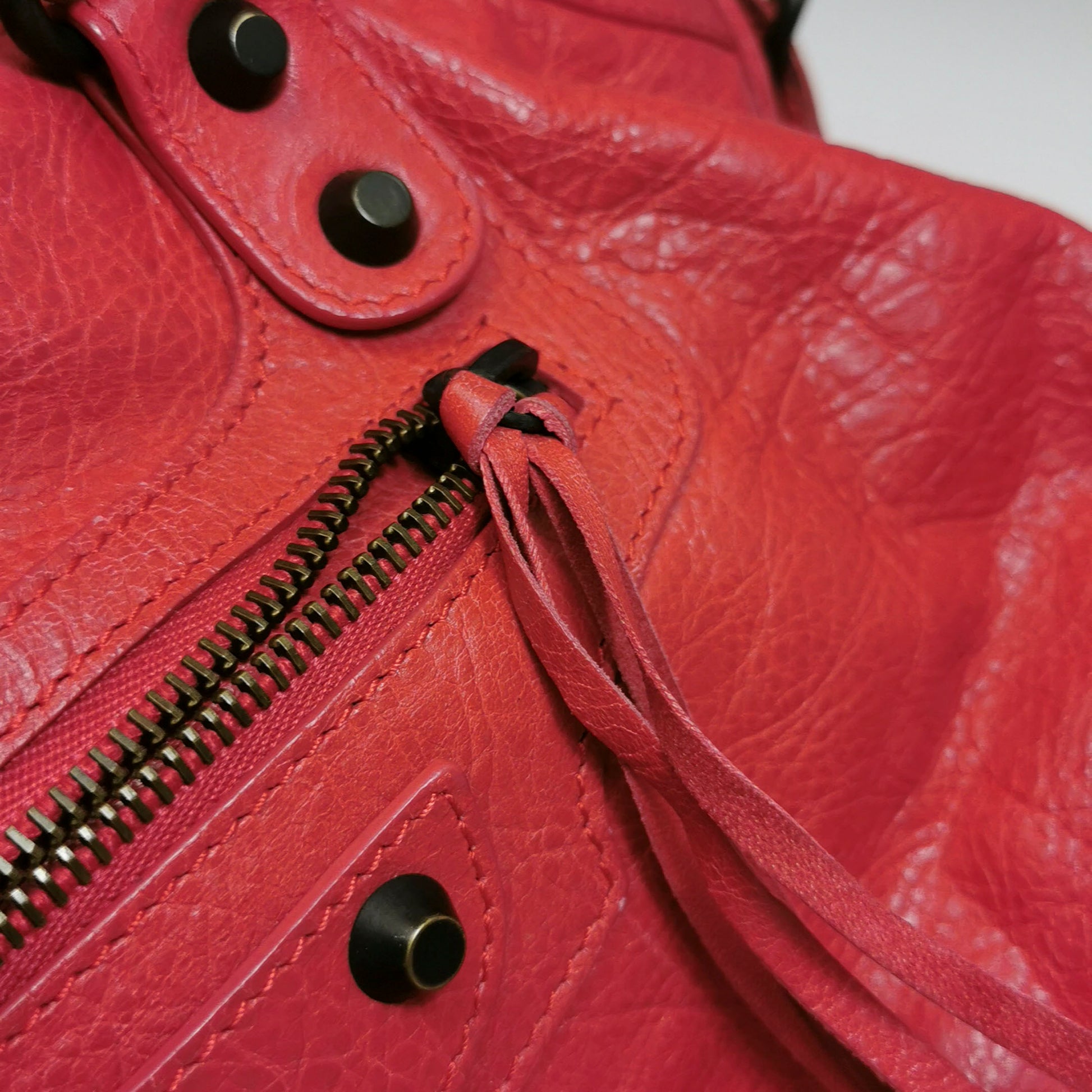 Balenciaga Classic City Medium Red RHW