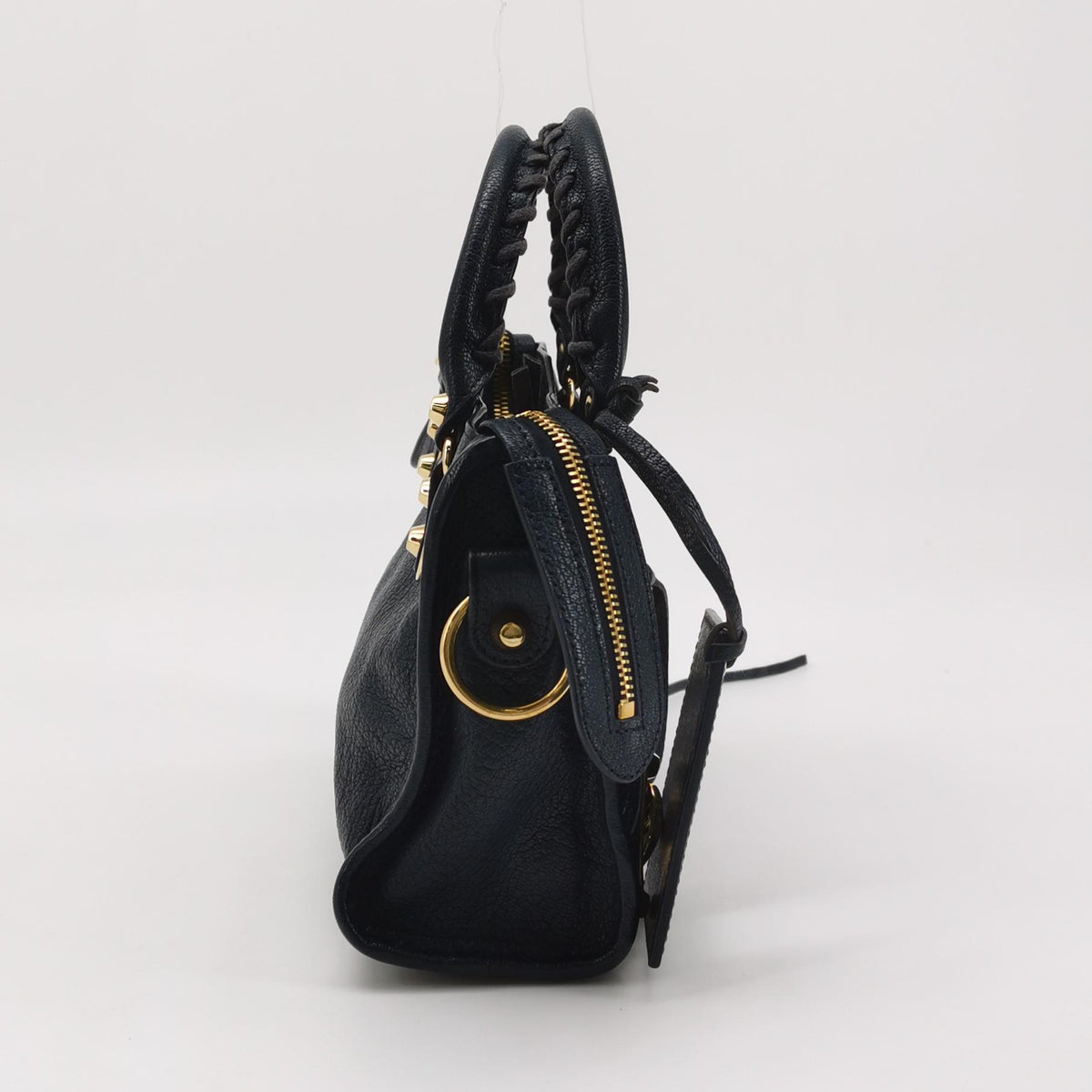 Balenciaga Mini City Metallic Edge Navy Blue