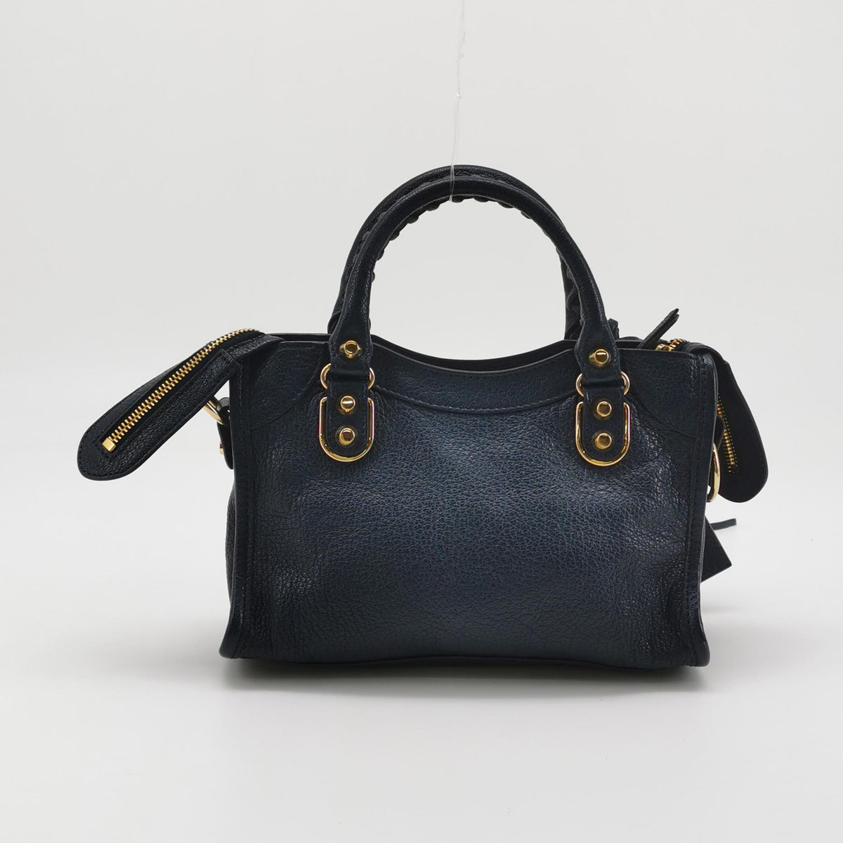 Balenciaga Mini City Metallic Edge Navy Blue