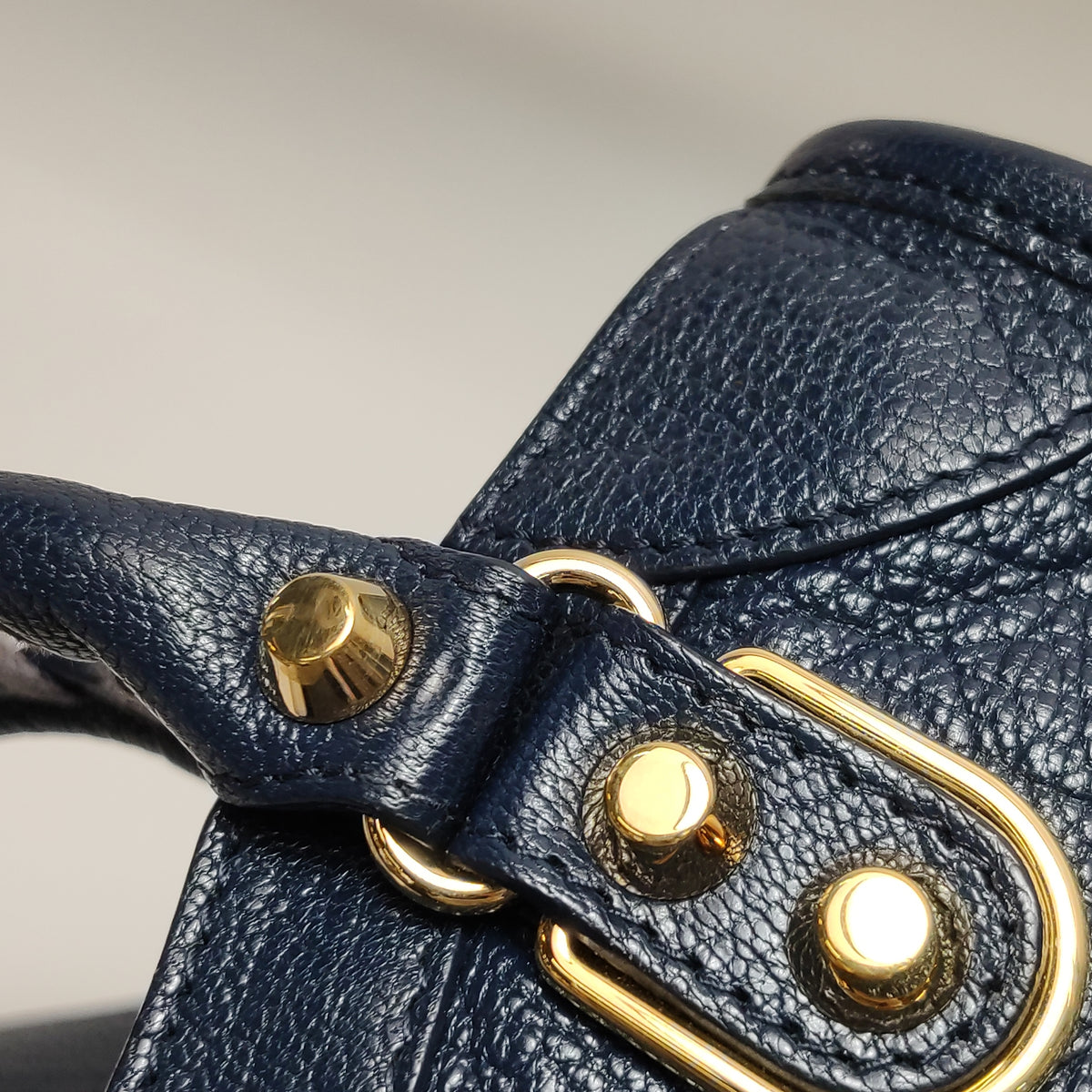 Balenciaga Mini City Metallic Edge Navy Blue