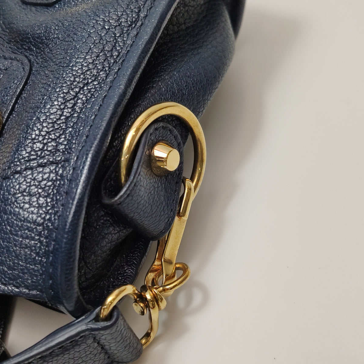 Balenciaga Mini City Metallic Edge Navy Blue