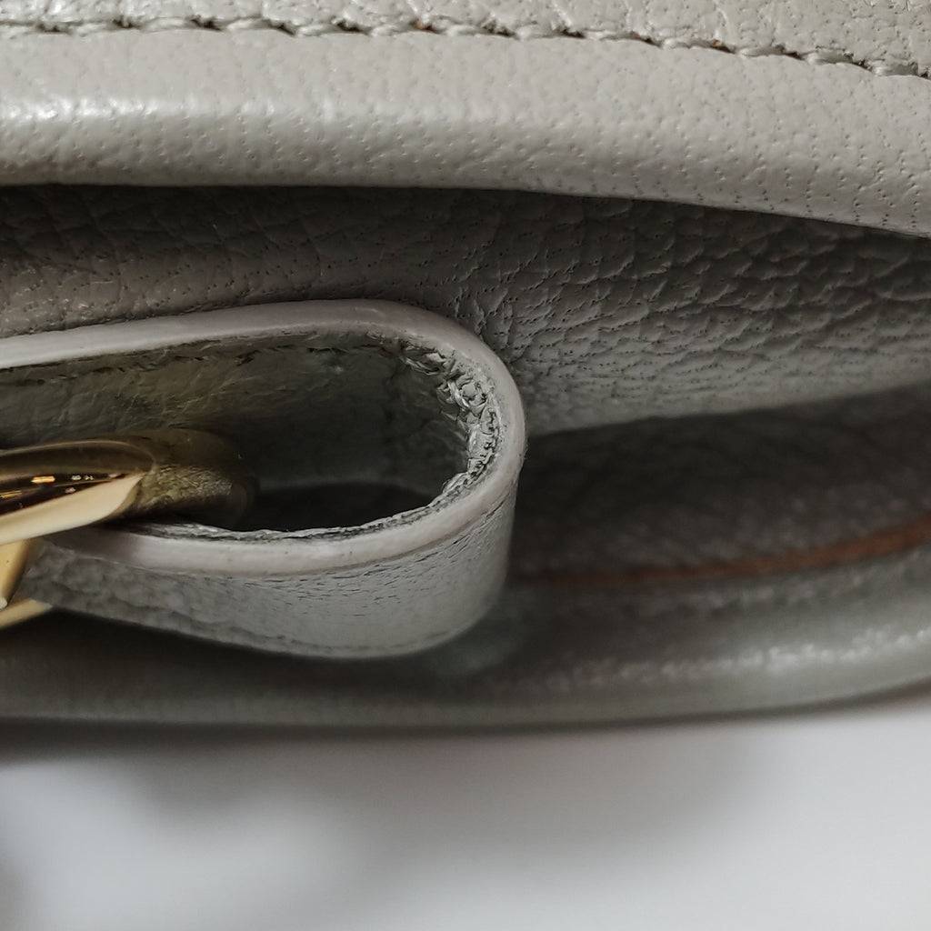 Balenciaga City Medium Metallic Edge Icy Gray GHW