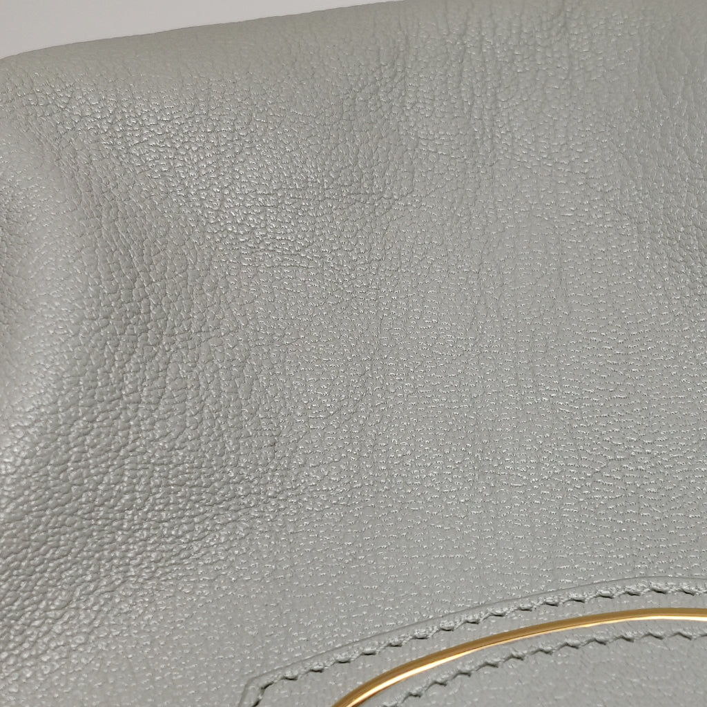 Balenciaga City Medium Metallic Edge Icy Gray GHW