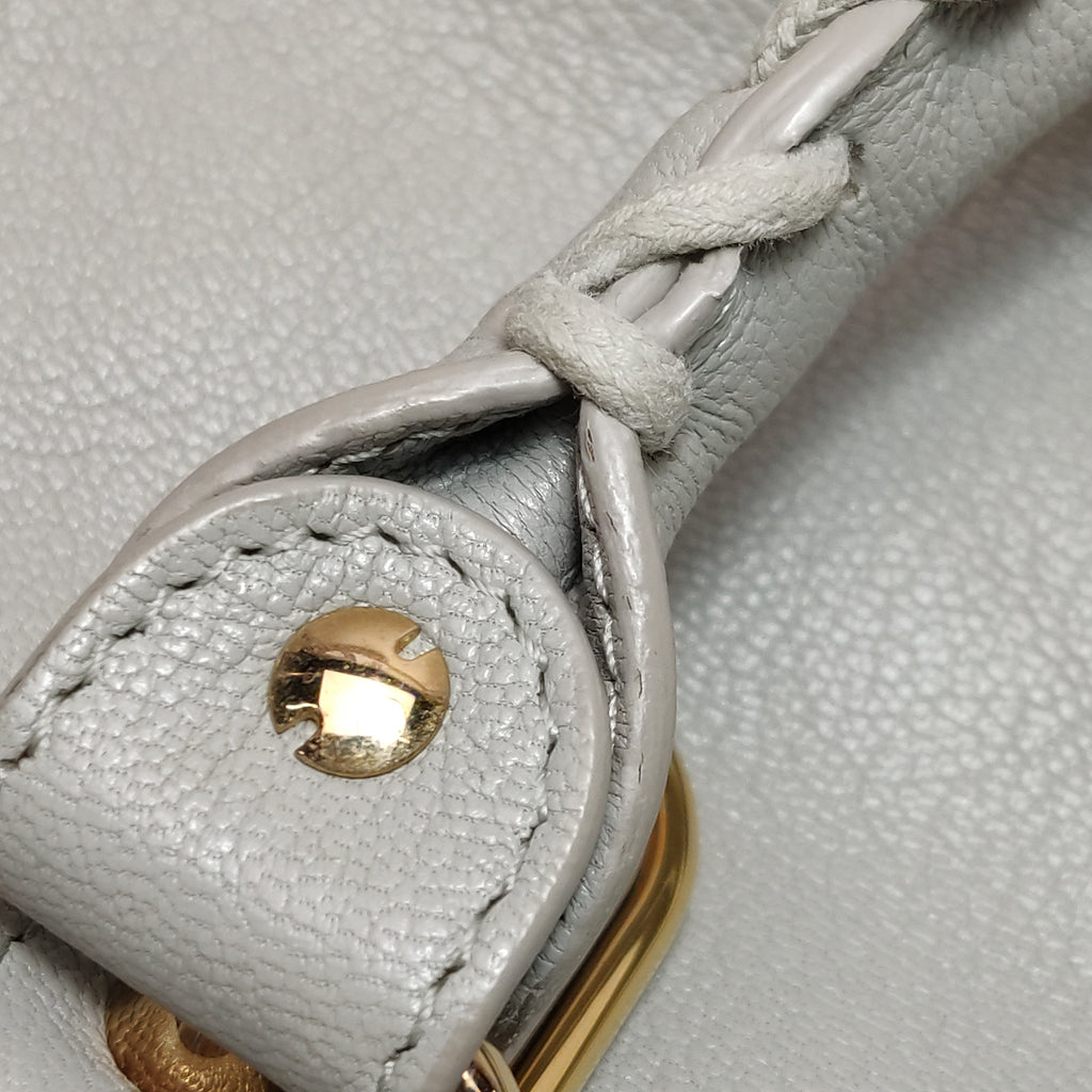 Balenciaga City Medium Metallic Edge Icy Gray GHW