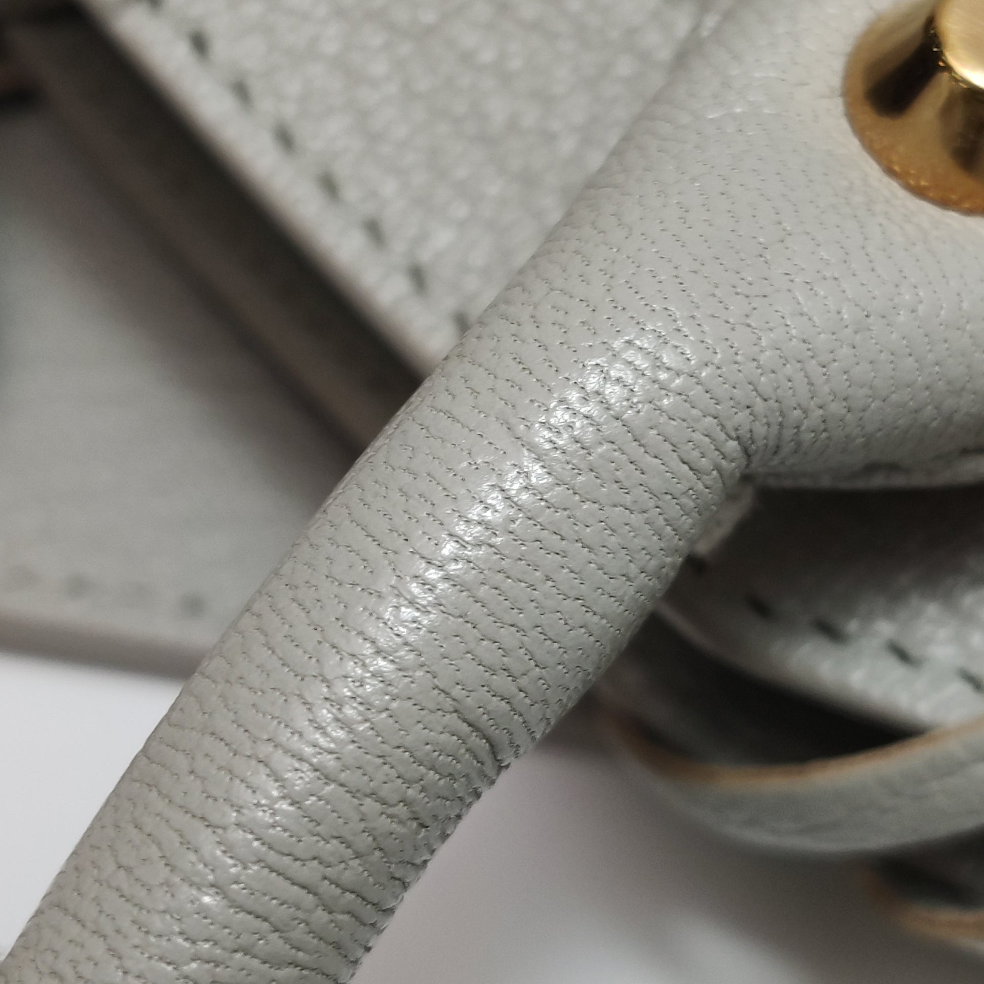 Balenciaga City Medium Metallic Edge Icy Gray GHW