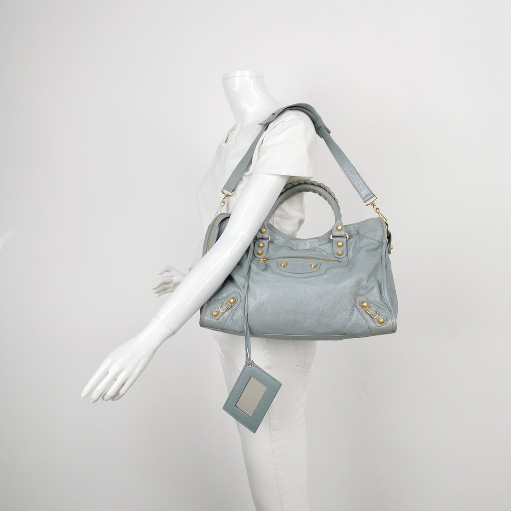 Balenciaga Classic City Medium Light Blue GHW 65468515