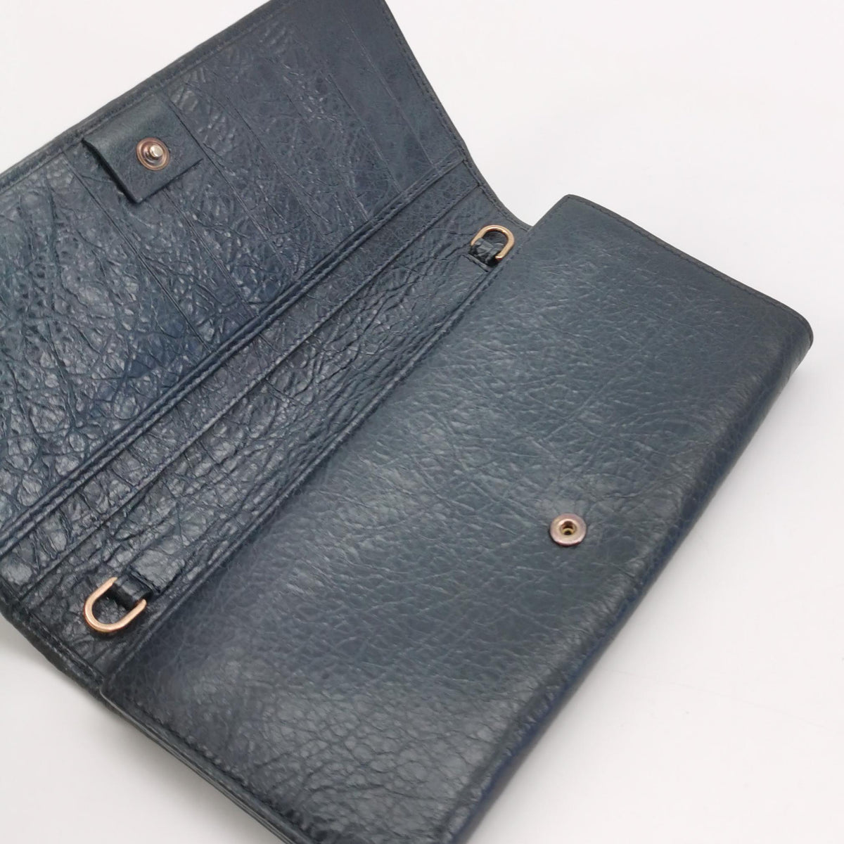 Balenciaga Continental Wallet on Strap Bag Gray