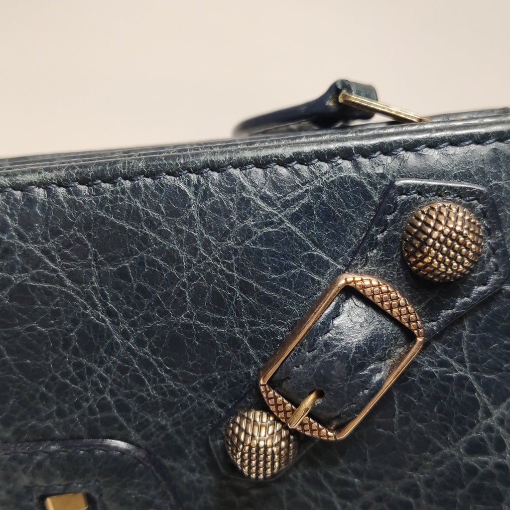 Balenciaga Continental Wallet on Strap Bag Gray