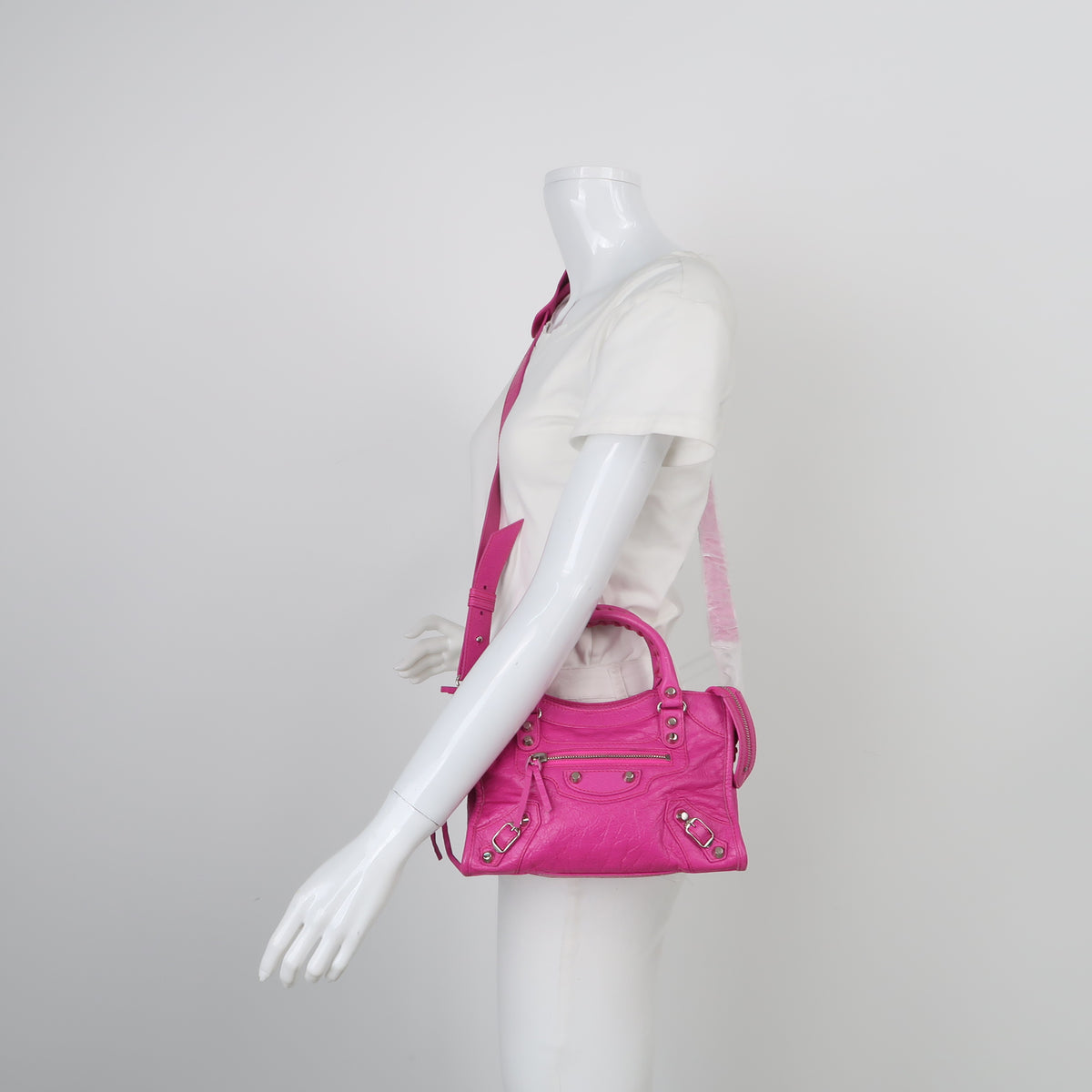 Balenciaga Classic City Mini Bright Pink
