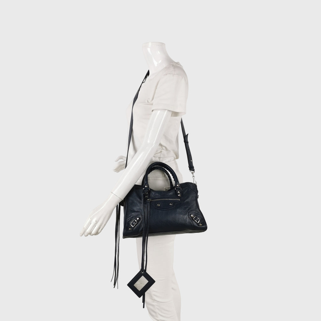 Balenciaga Classic City Small Dark Blue