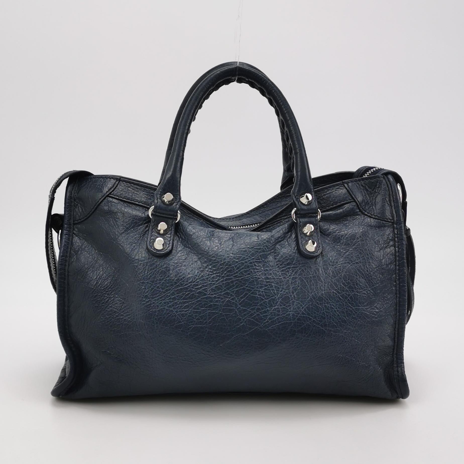 Balenciaga Classic City Small Dark Blue