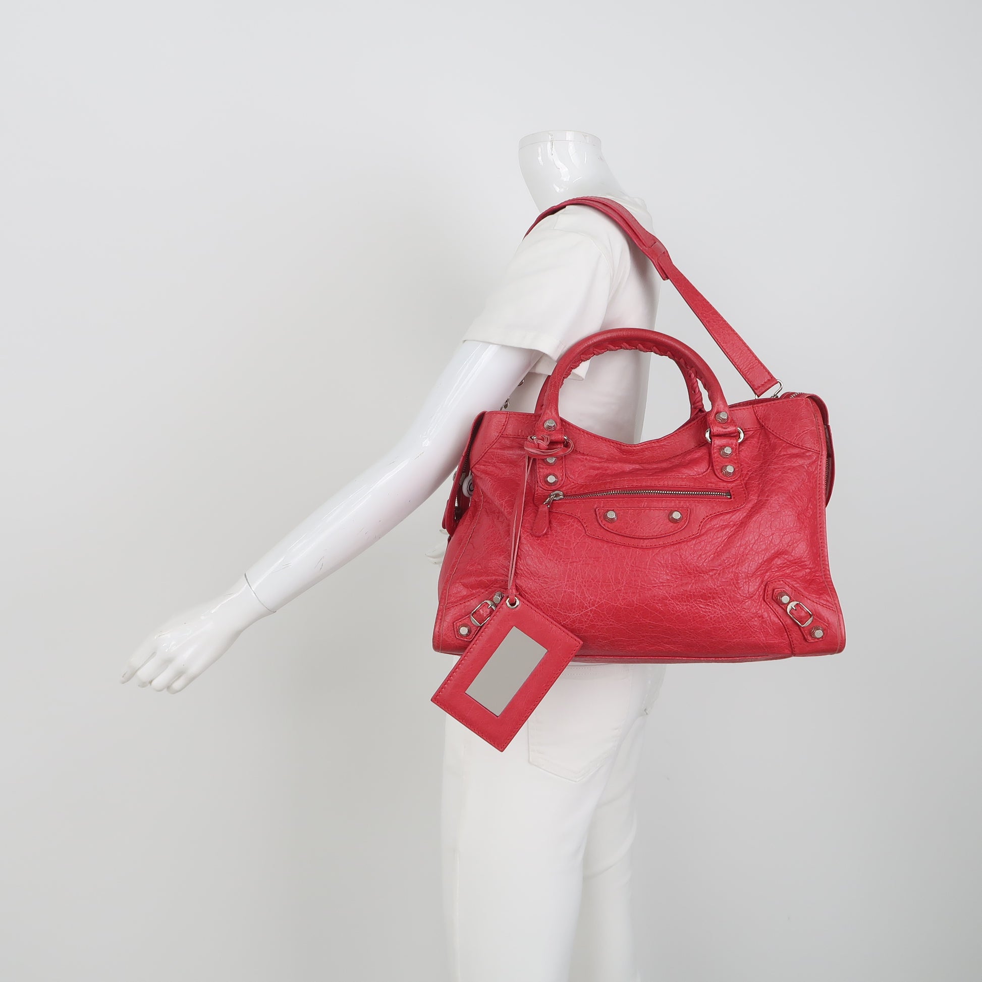 Balenciaga Giant City Medium Red