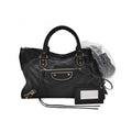 Balenciaga City Medium Metallic Edge Black GHW