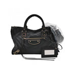 Balenciaga City Medium Metallic Edge Black GHW