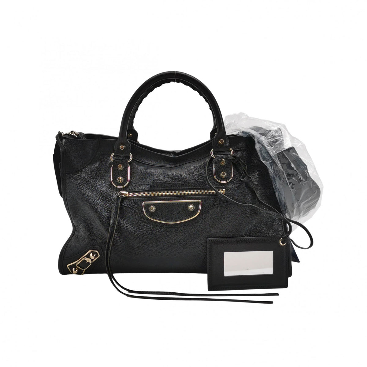 Balenciaga City Medium Metallic Edge Black GHW