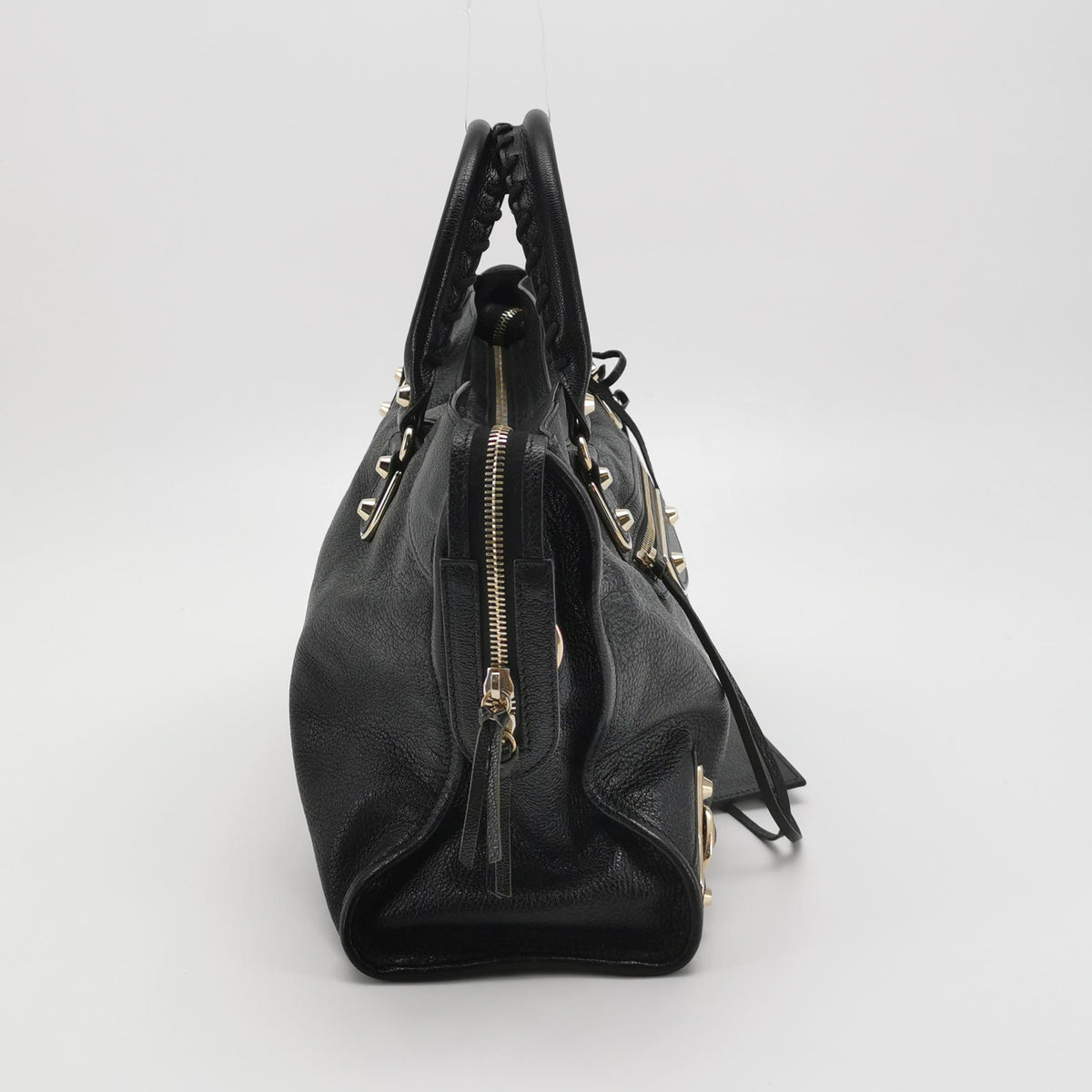 Balenciaga City Medium Metallic Edge Black GHW