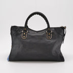 Balenciaga City Medium Metallic Edge Black GHW