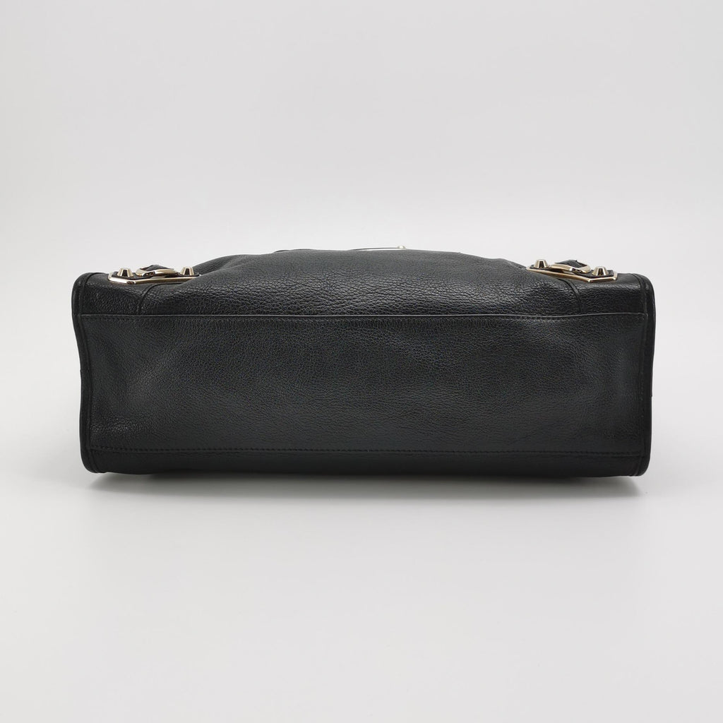 Balenciaga City Medium Metallic Edge Black GHW