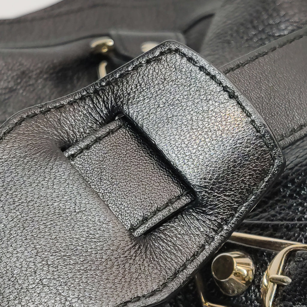Balenciaga City Medium Metallic Edge Black GHW
