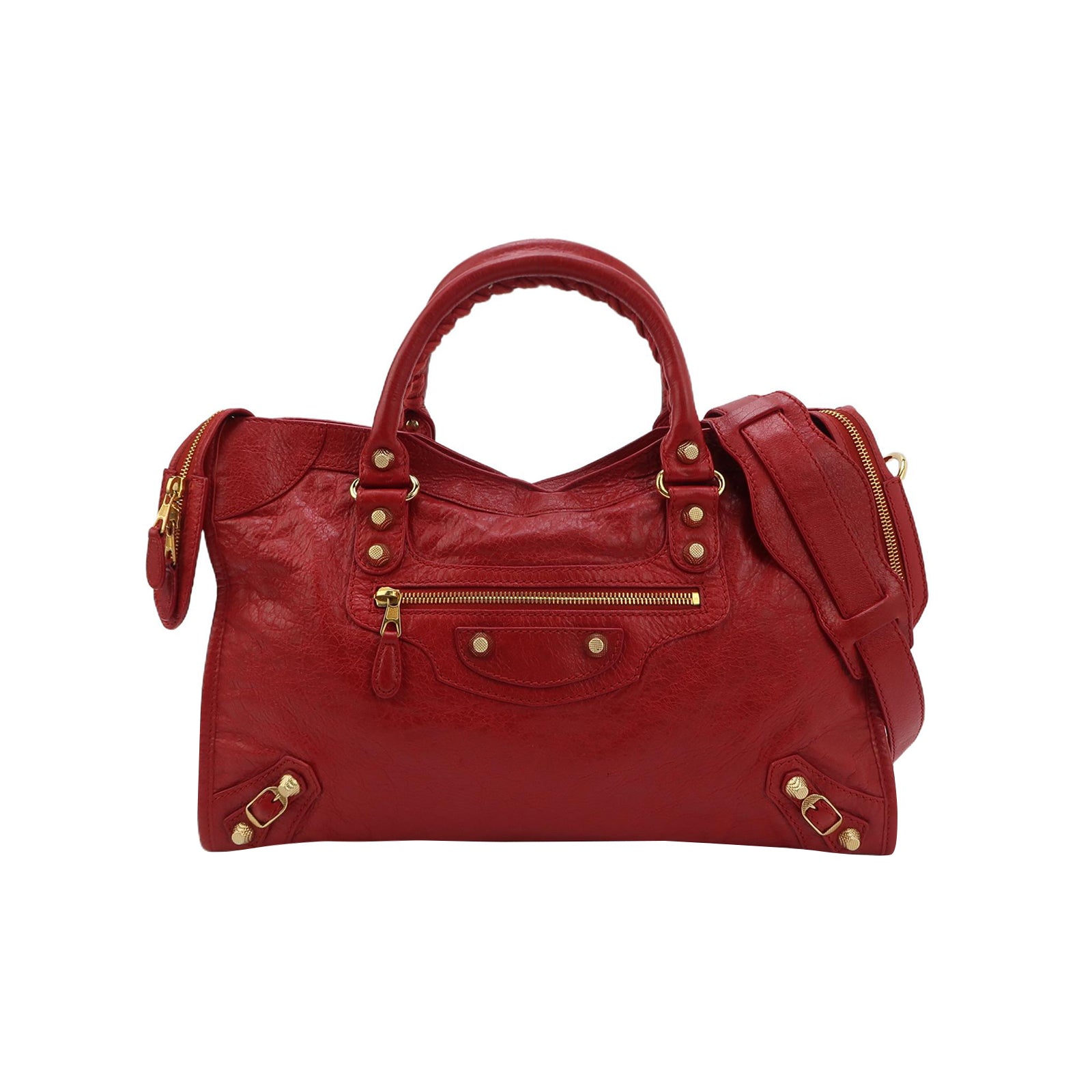 Balenciaga Classic City Medium GHW Red