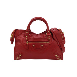 Balenciaga Classic City Medium GHW Red