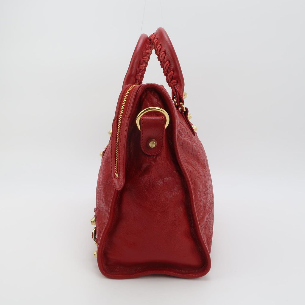 Balenciaga Classic City Medium GHW Red