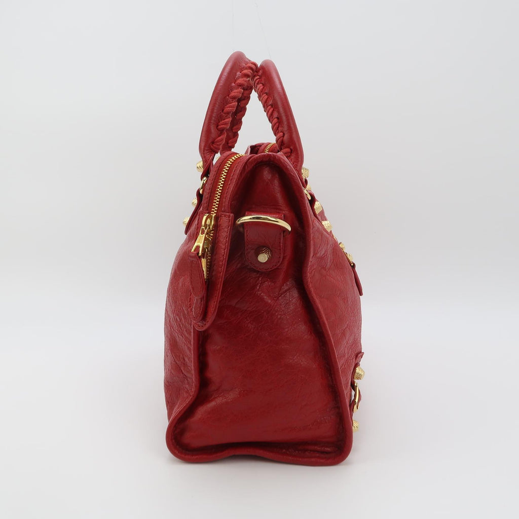 Balenciaga Classic City Medium GHW Red