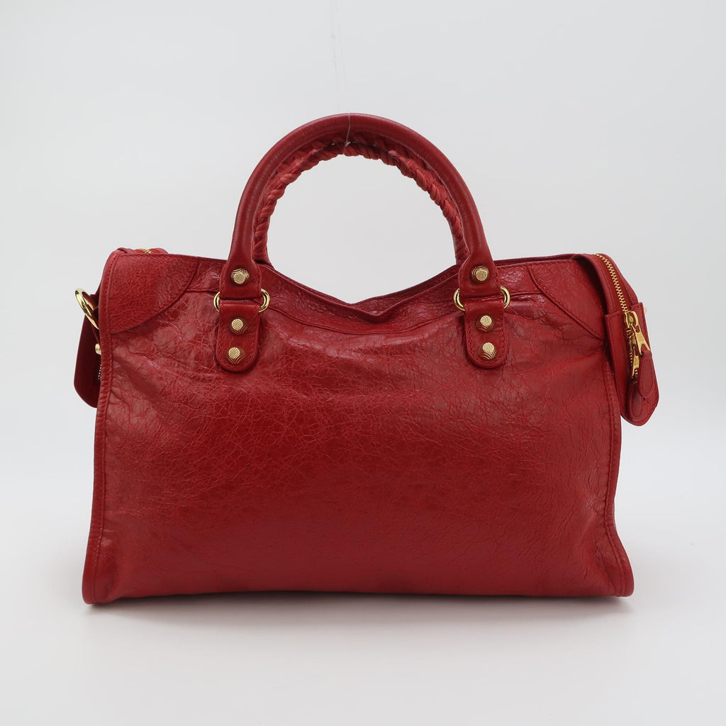 Balenciaga Classic City Medium GHW Red