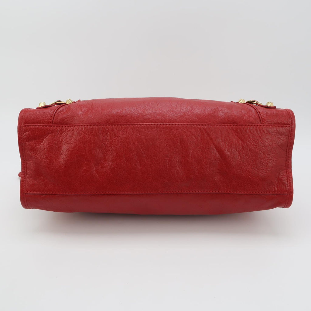 Balenciaga Classic City Medium GHW Red