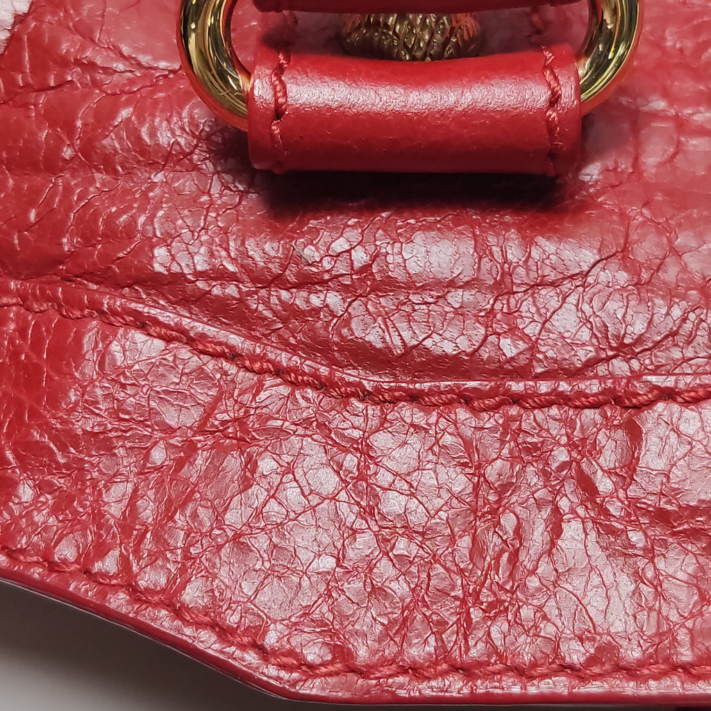 Balenciaga Classic City Medium GHW Red
