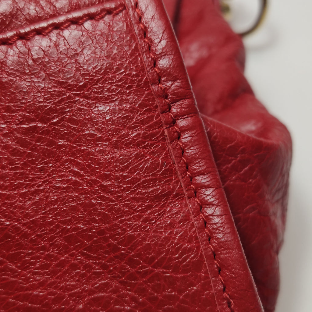 Balenciaga Classic City Medium GHW Red