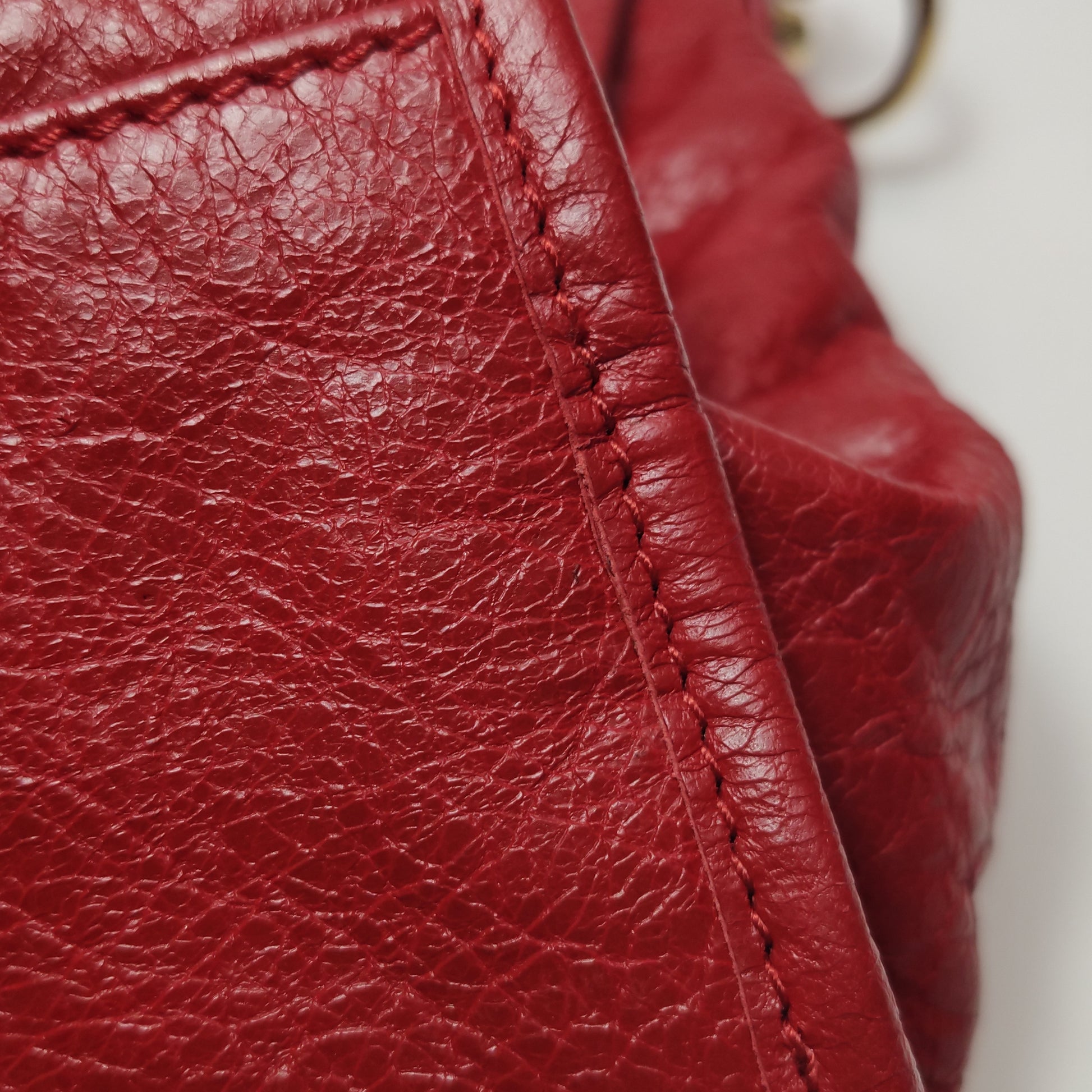 Balenciaga Classic City Medium GHW Red