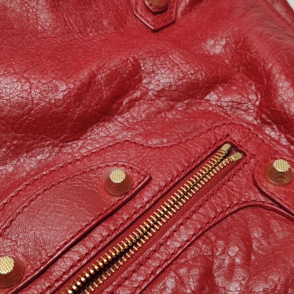 Balenciaga Classic City Medium GHW Red