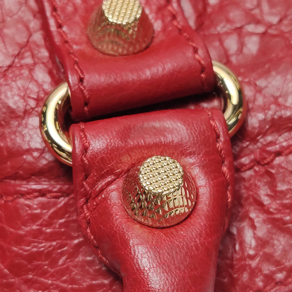 Balenciaga Classic City Medium GHW Red