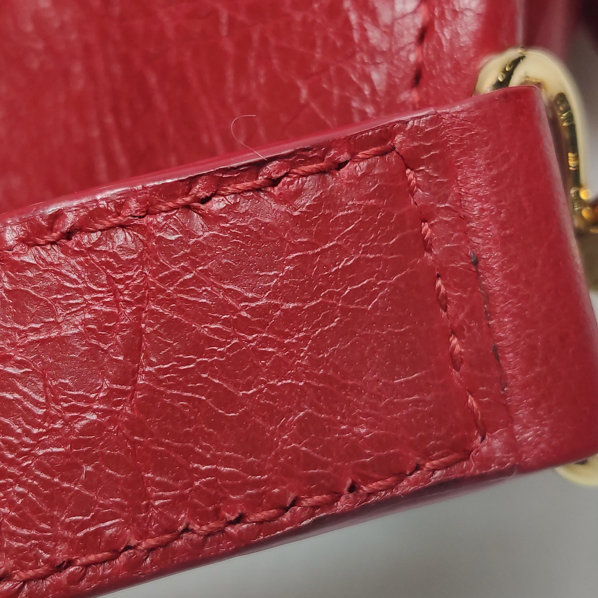 Balenciaga Classic City Medium GHW Red