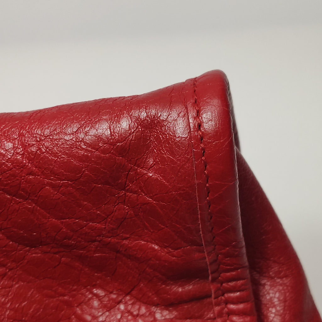 Balenciaga Classic City Medium GHW Red