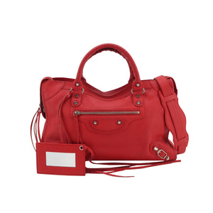 Balenciaga Classic City Medium Grained Red