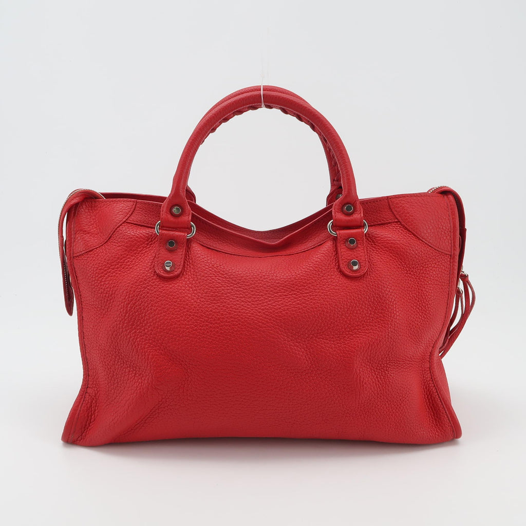 Balenciaga Classic City Medium Grained Red