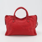 Balenciaga Classic City Medium Grained Red