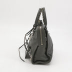 Balenciaga Small City Metallic Edge Gray SHW