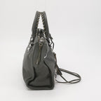 Balenciaga Small City Metallic Edge Gray SHW